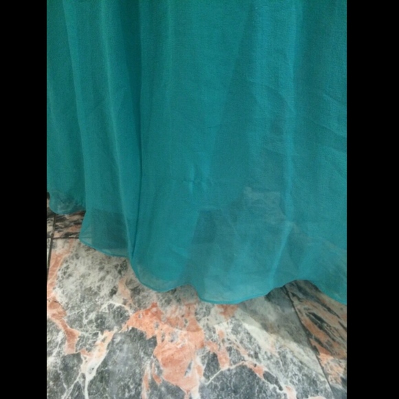 NEW$358 Sean Collection Embellished‎ Strapless Silk Gown Tropical Blue [SZ 8 ] - Picture 8 of 8